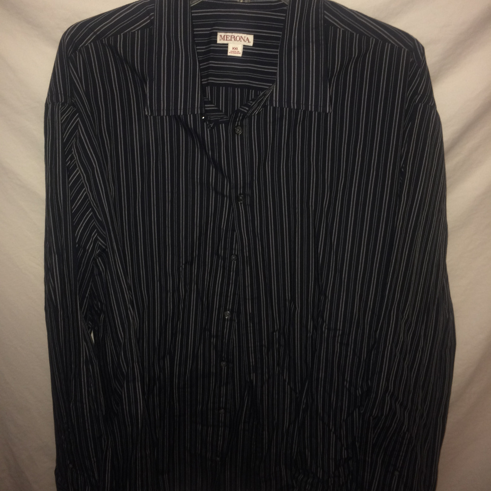 casual mens button down long sleeve shirt xxl